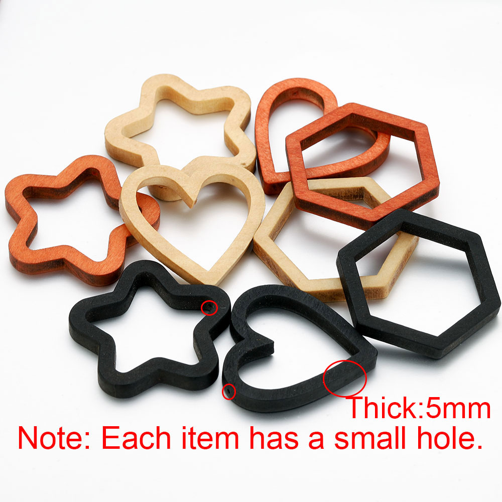Resin Crafts Diy - 10pcs Wood Heart Square Silicone Mold