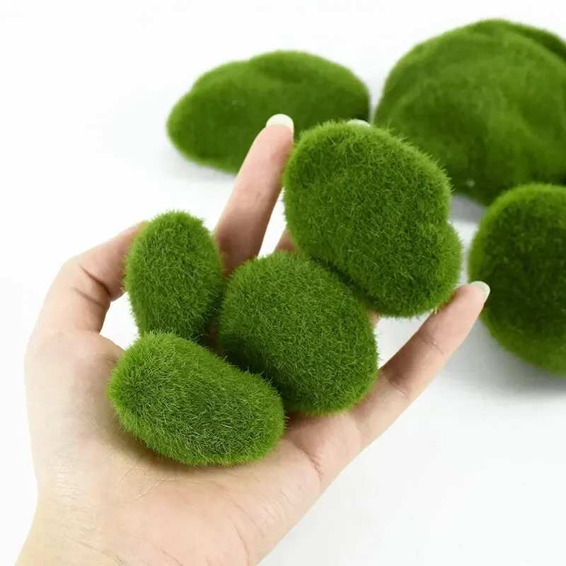 Terrarium Moss Art - 10Pcs Simulation Moss Stone Artificial Moss