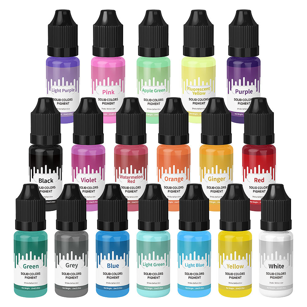 Resin Pigment Set - 18Colors 10ml Macaron Solid Pastel Color