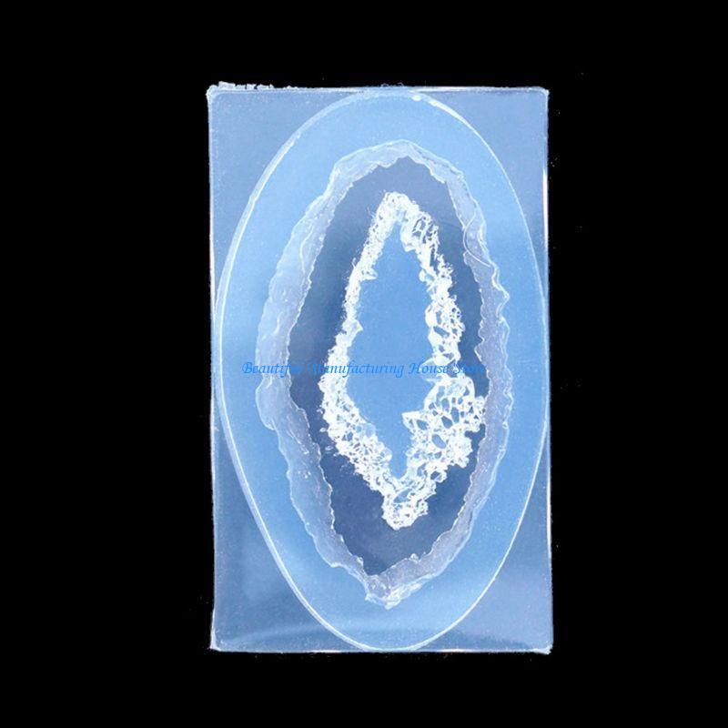 Geode Mold Silicone - E56A DIY Crystal Rock Cluster Geode