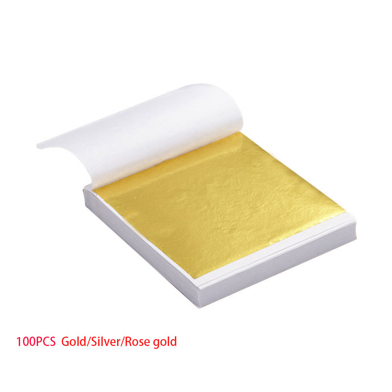Gold Foil Flakes - 100pcs Art Craft Design Paper Sheets