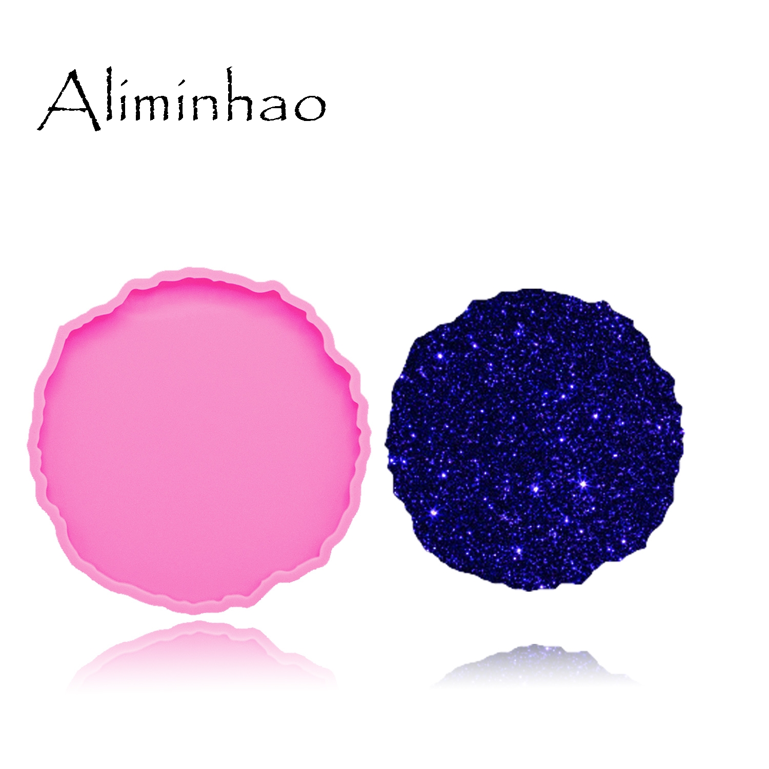 Geode Mold Silicone - DY0278 Shiny High quality round Silicone