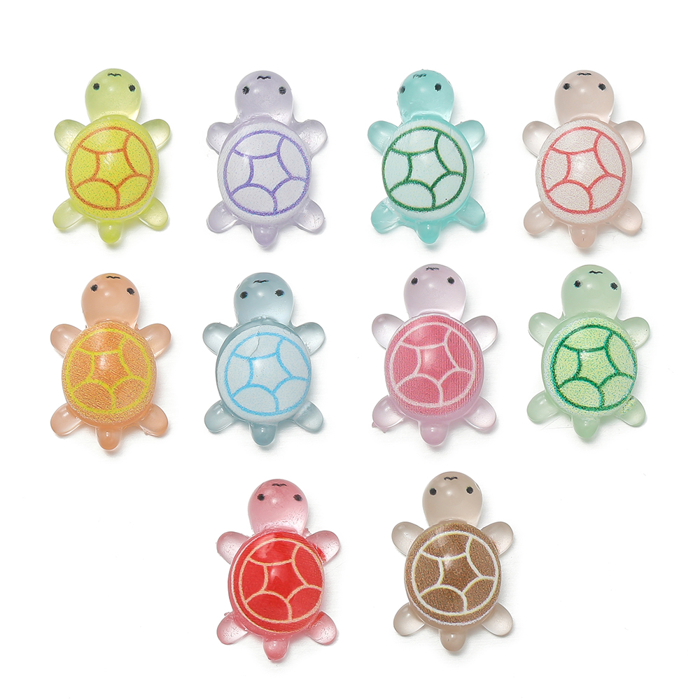 Resin Crafts Diy - 10pcs/lot Mini Resin Sea Turtles Glow