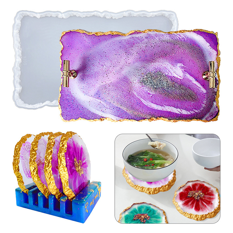 Resin Craft Ideas - DM413 Drusy Coaster Resin Mold Geode
