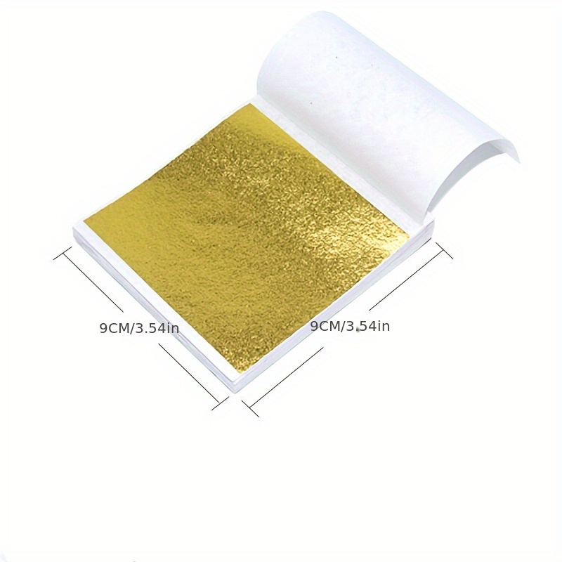 Gold Foil Flakes - Aomily 9x9cm 100 Sheets Practical K