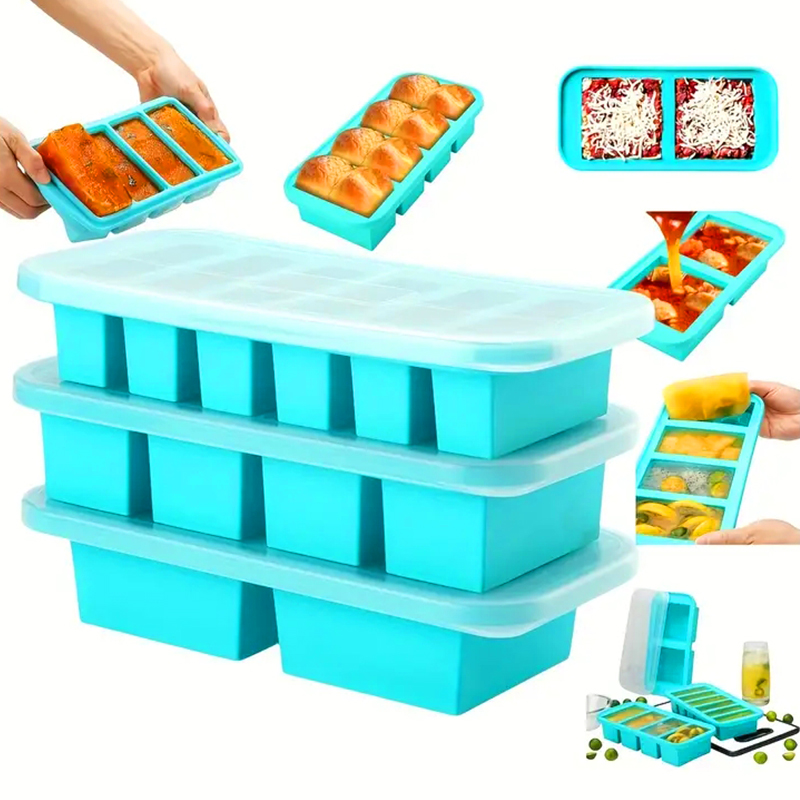 Serving Tray Mold - 2 or 3-piece Silicone Freezer Tray