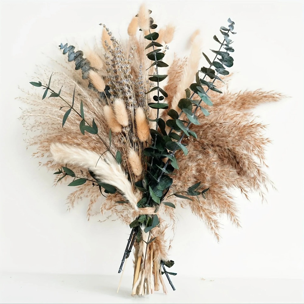 Dried Flower Bulk - 80Pieces Natural Dried Flowers Bouquet Home