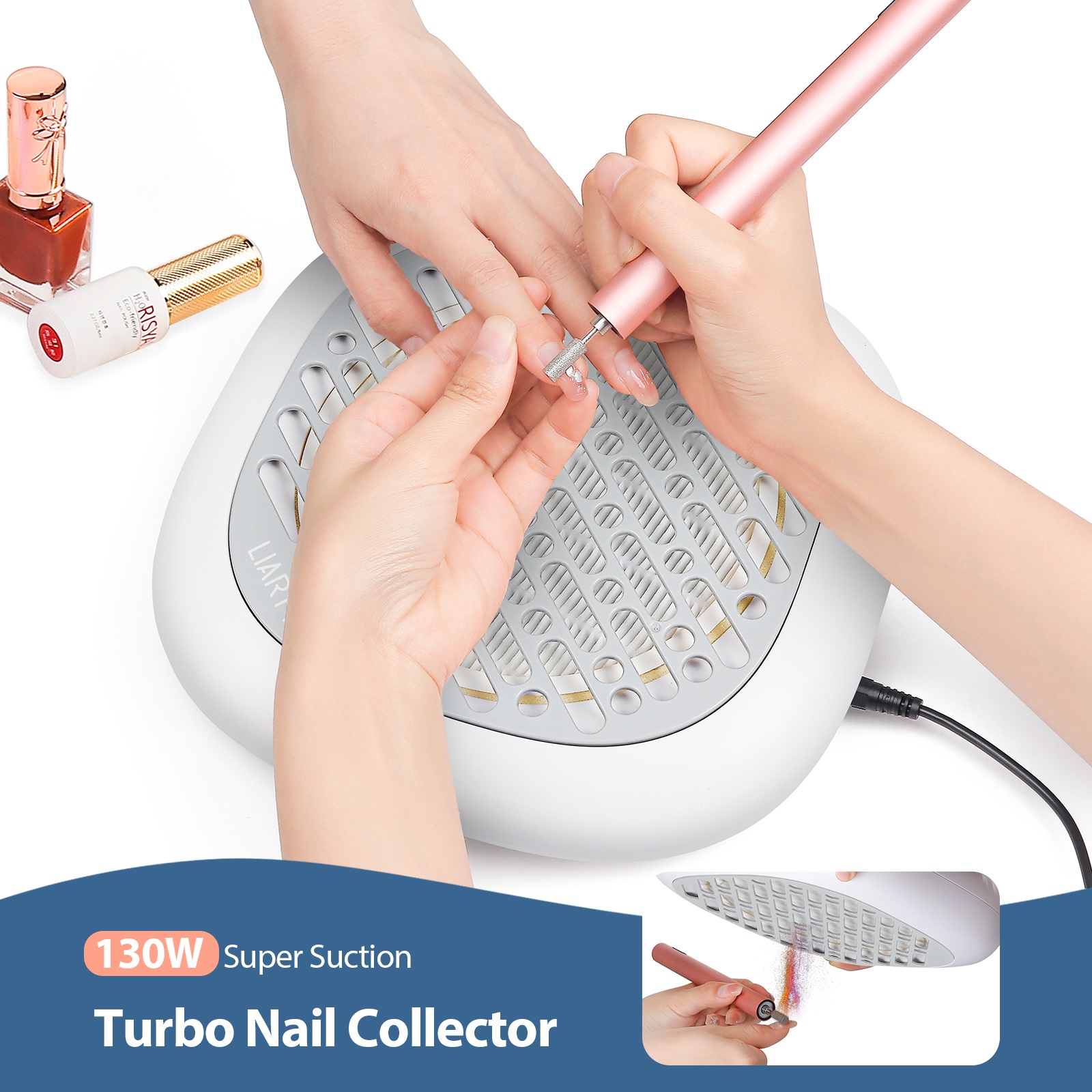Vacuum Chamber Small - 130W High Power Mini Nail Dust