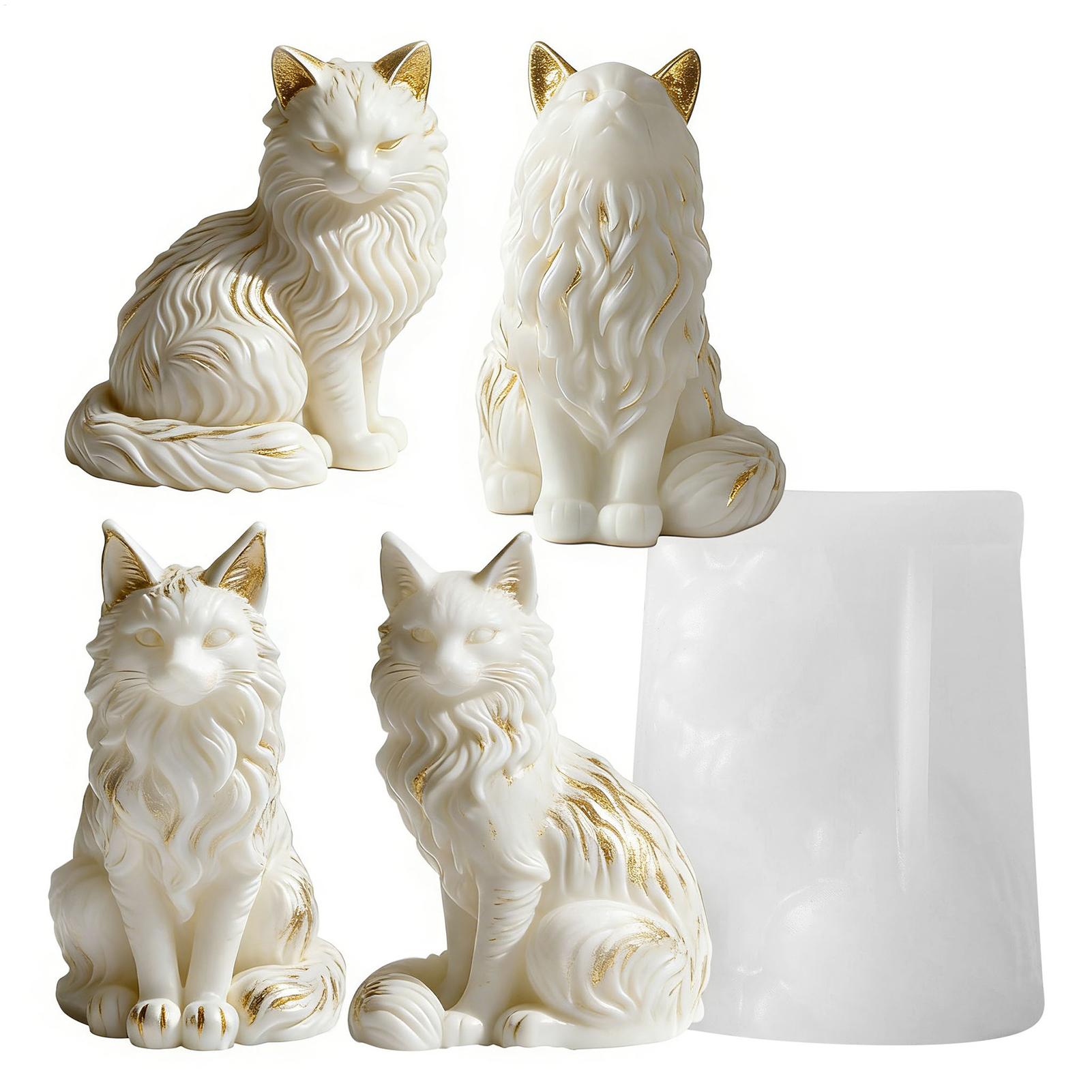 Resin Craft Workshop - Cat Resin Mold | Sitting Cat