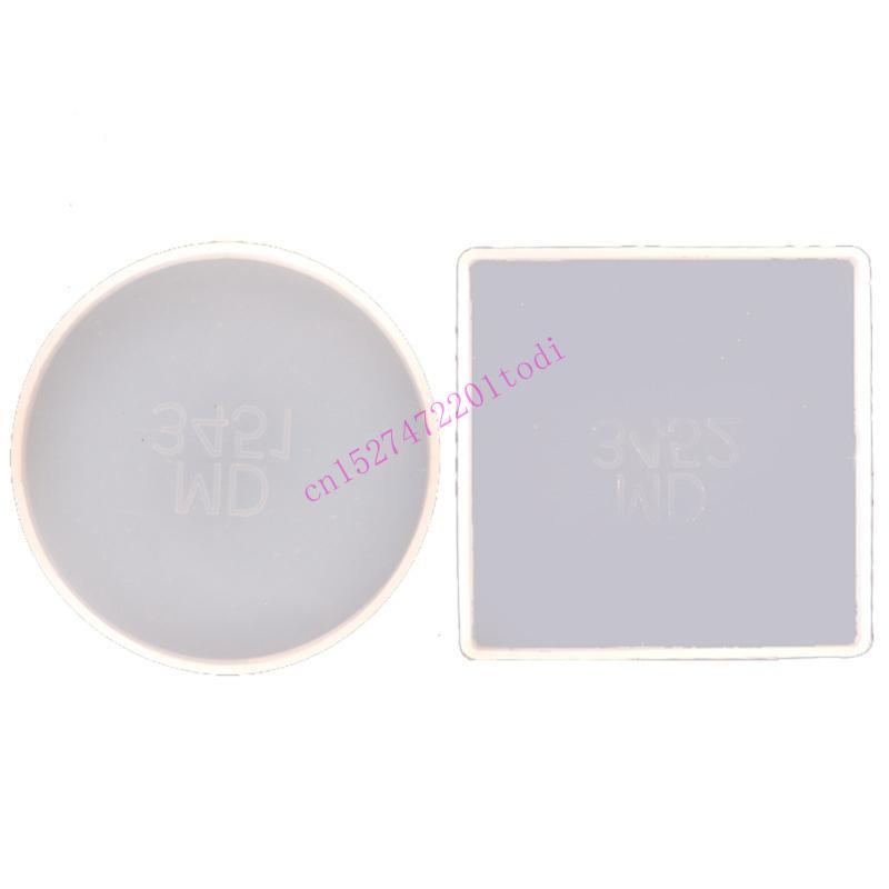 Geode Mold Silicone - 2Pcs Round Square Resin Mold Geode