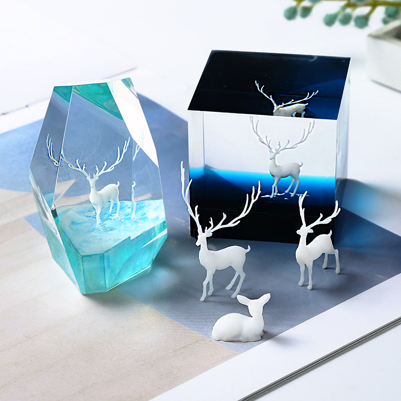 Resin Ocean Wave Mold - SNASAN 6pieces 3D Micro Swan Landscape