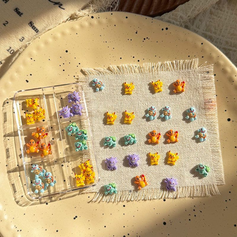Resin Crafts - Pokemon nail art accessories, cute mini
