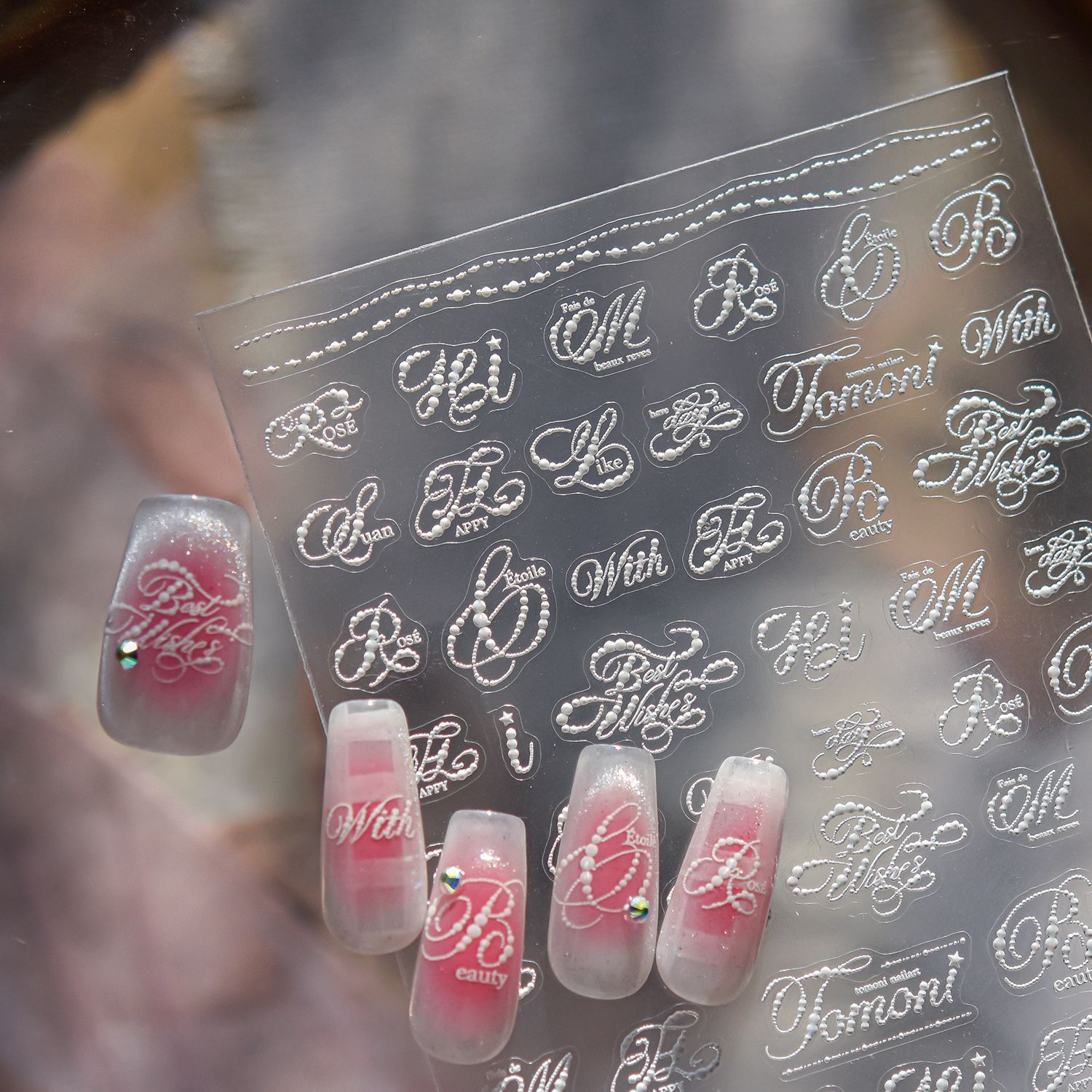 Gold Foil Flakes - 1pcs 5D Gold Foil Nail Art