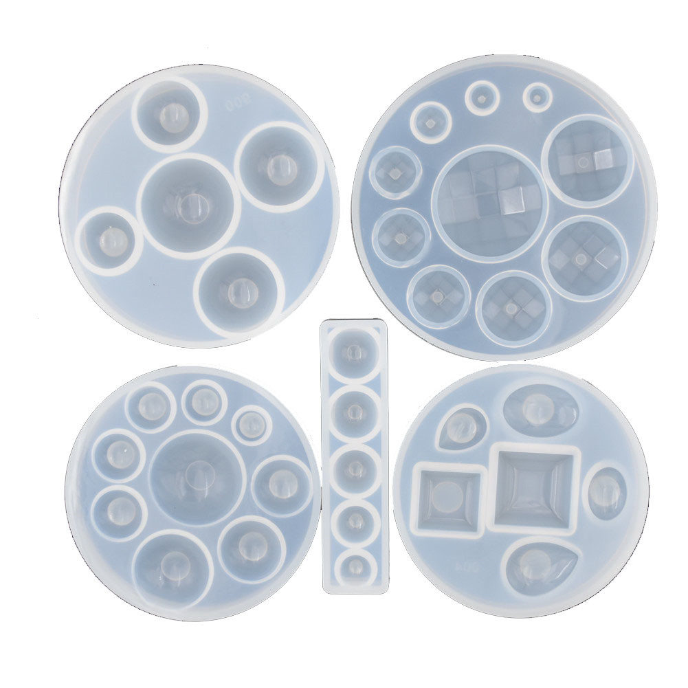 Resin Ocean Wave Mold - Silicone Mold half ball Oblate Cabochon