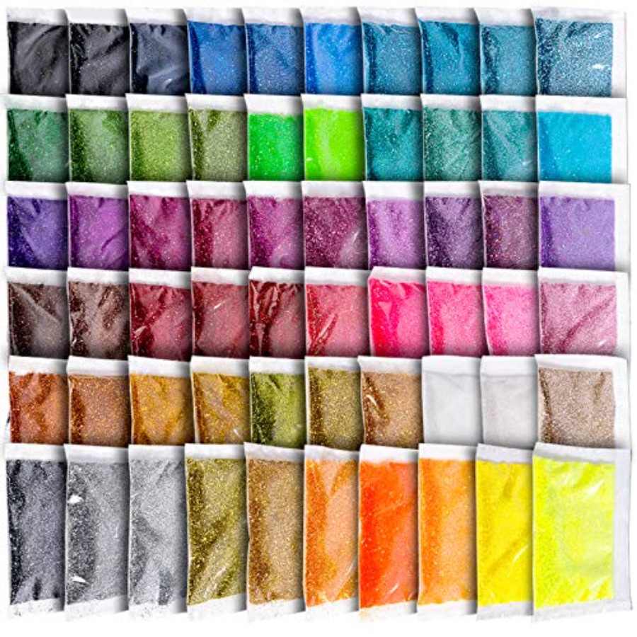 Resin Glitter Pack - Fine Glitter, 300g 60 Colors Extra