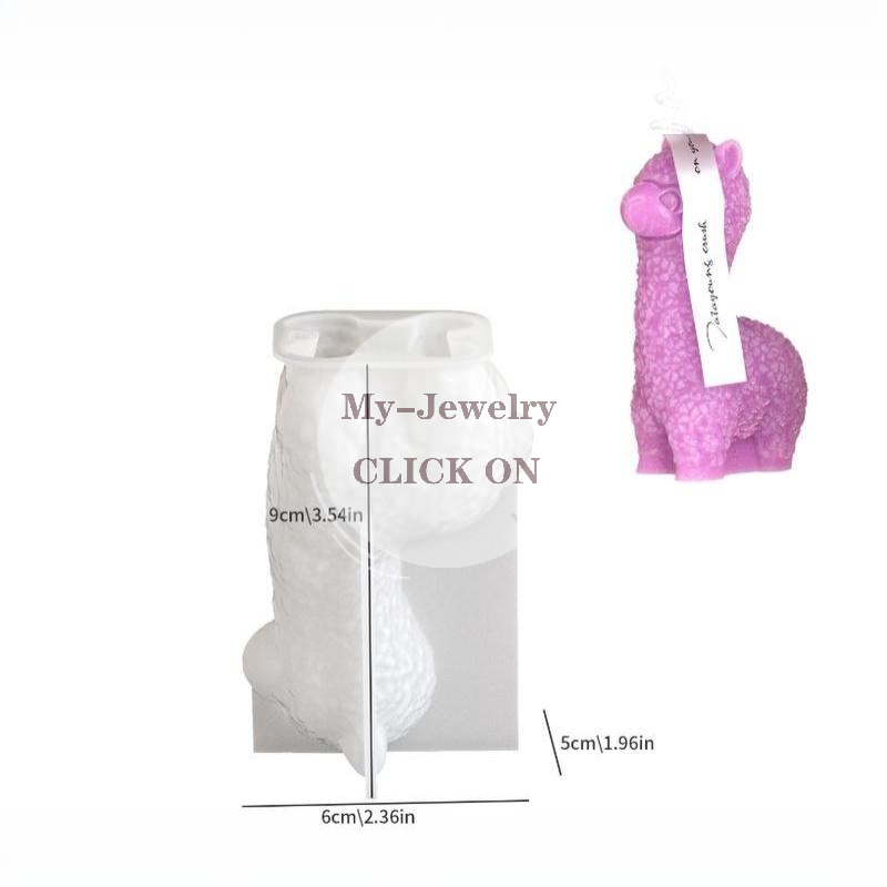 Resin Craft For Beginners - Cute Alpaca Silicone Mold Non-Stick Reusable