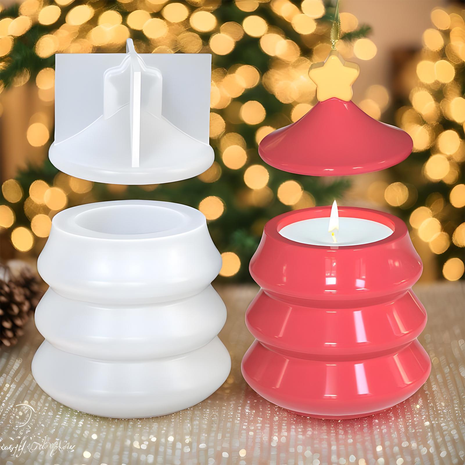 Resin Craft Workshop - Christmas Tree Jar Mold DIY Silicone