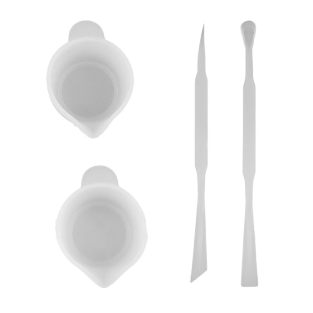 Mixing Cup Silicone - Resin Mixing Cups with Silicone Spoon