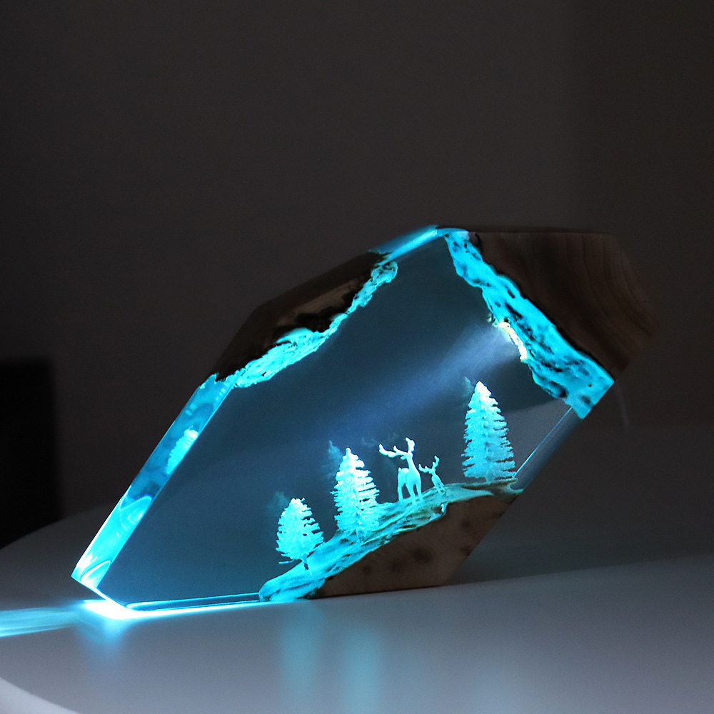 Resin Crafts - Forest Fairy Deer Desktop Art Personalized