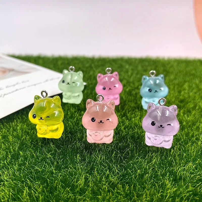 Resin Craft Supplies - 10Pcs Glow In The Dark Kawaii