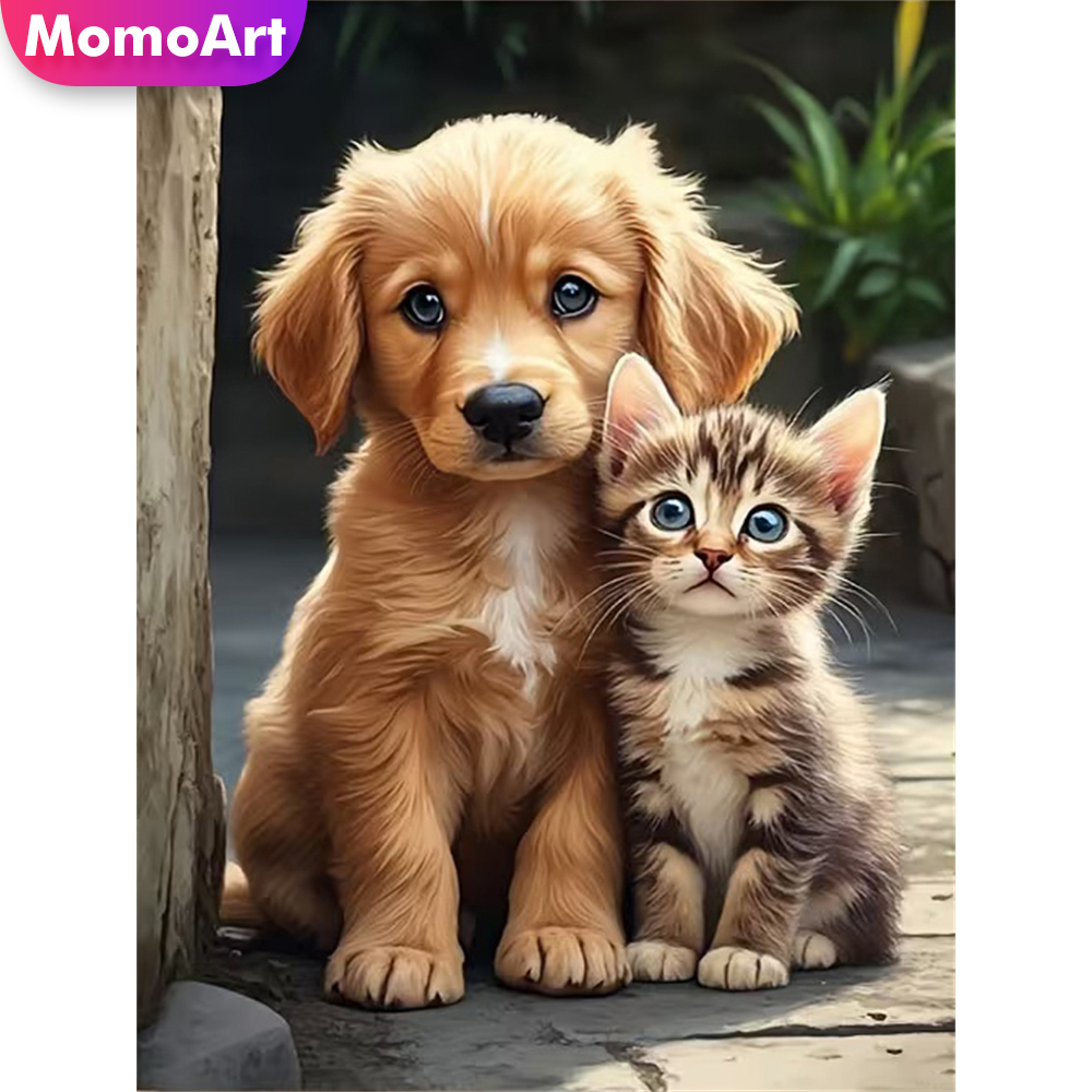 Resin Craft For Beginners - Momoart Diamond Embroidery Dog Animal Painting