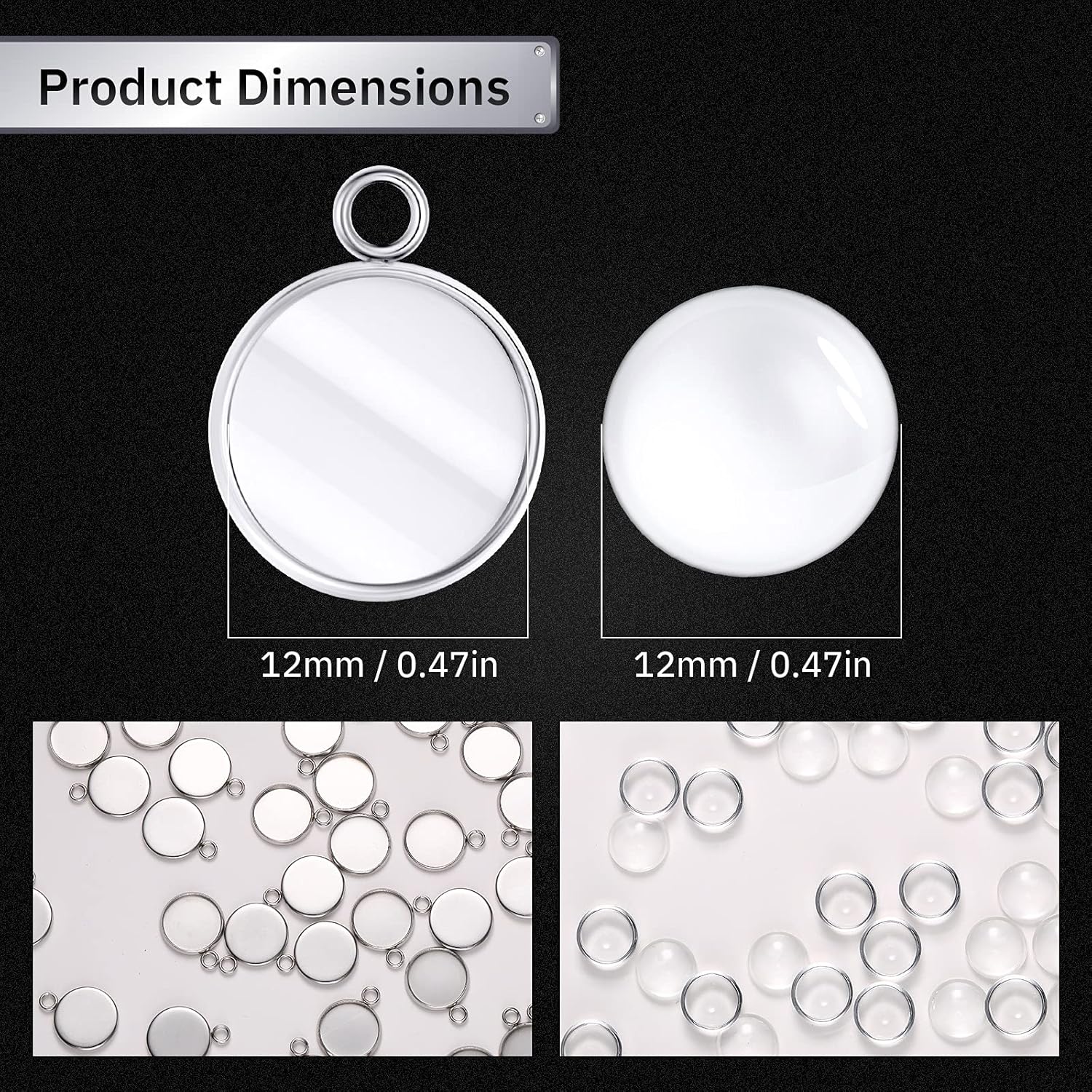 20 Pieces Stainless Steel Roun - Resin Crafts review and price