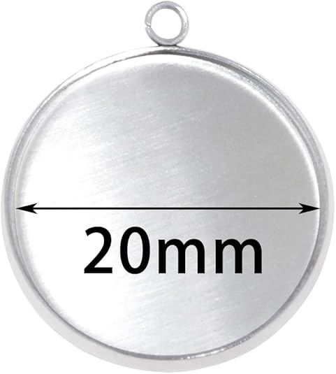 20 Pieces Stainless Steel Roun - Resin Crafts review and price