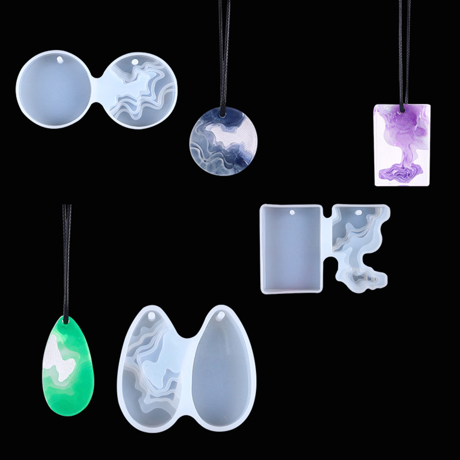 3pcs DIY Crystal Mold Set Roun - Geode Mold Silicone review and price