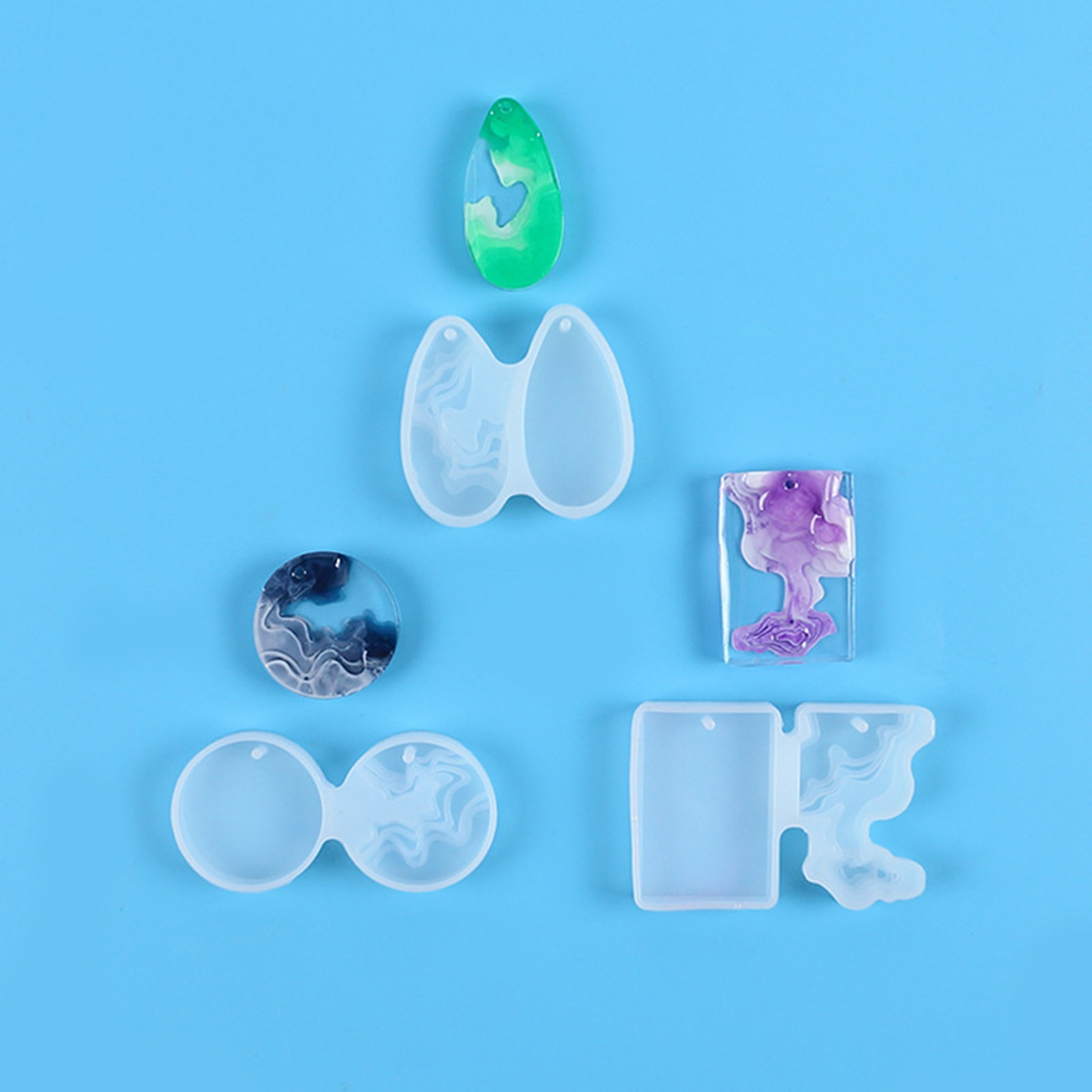 3pcs DIY Crystal Mold Set Roun - Geode Mold Silicone review and price