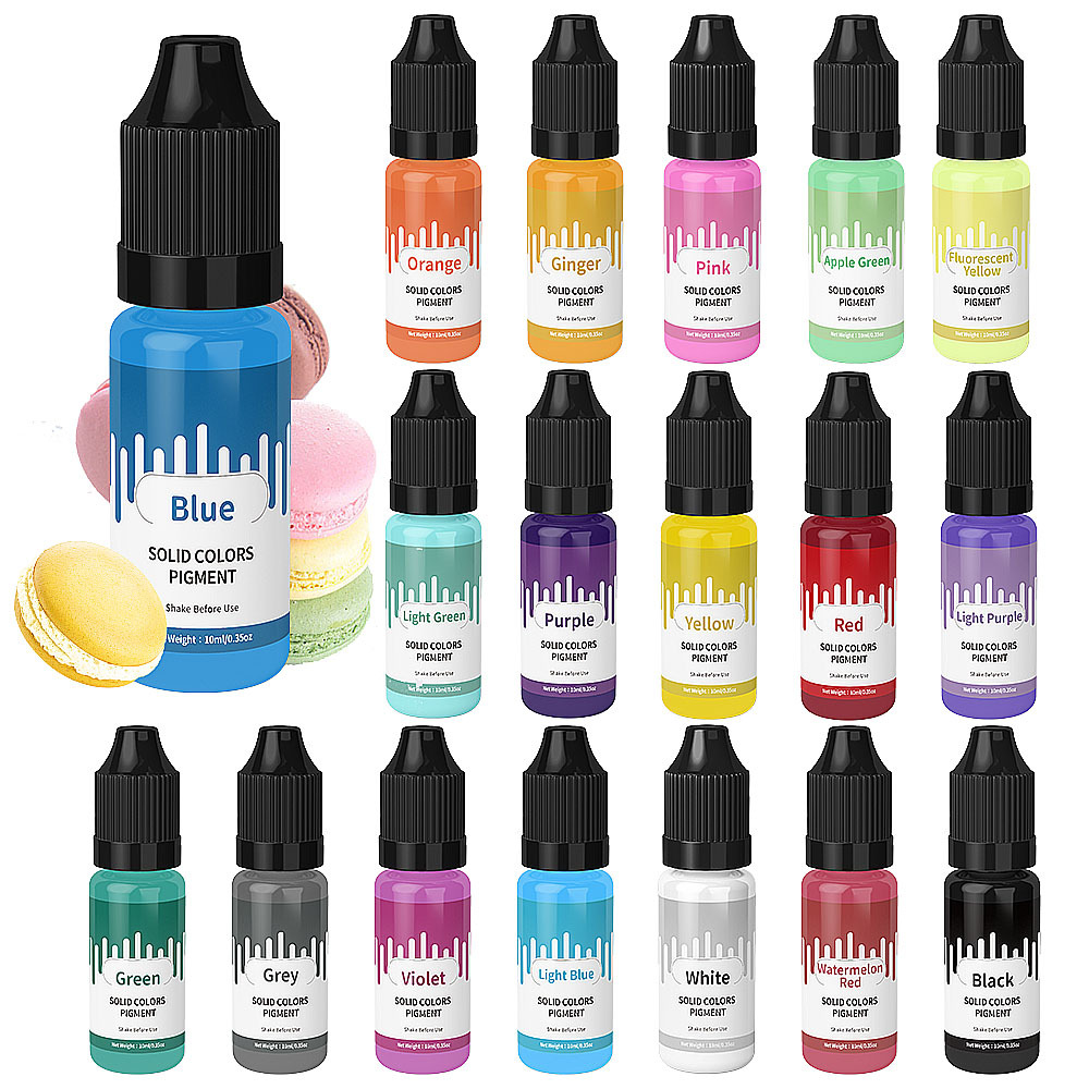 18Colors 10ml Macaron Solid Pa - Resin Pigment Set review and price