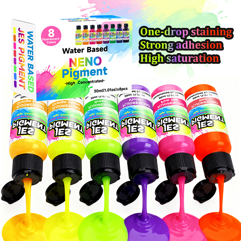 8colors/set fluorescent pigmen - Resin Pigment Set review and price