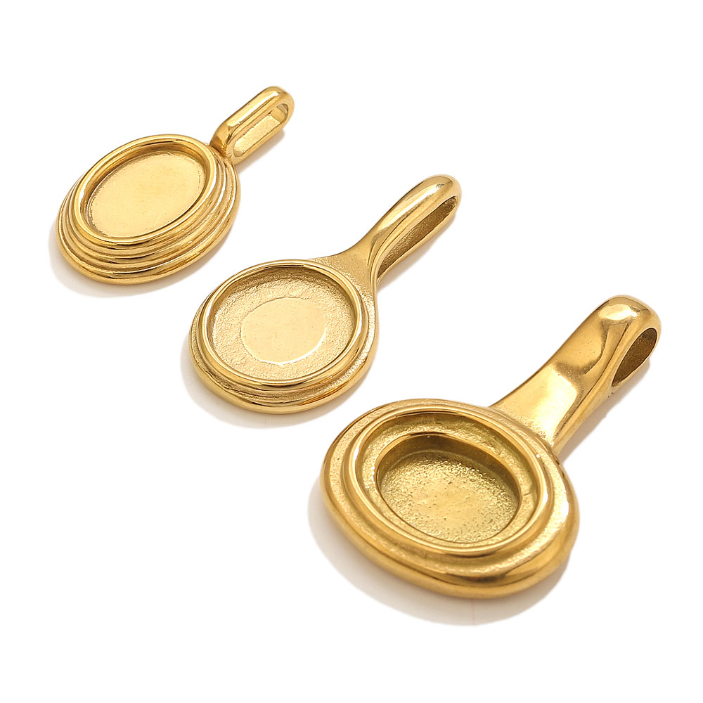 5pcs Stainless Steel Round Ova - Resin Craft Supplies review and price