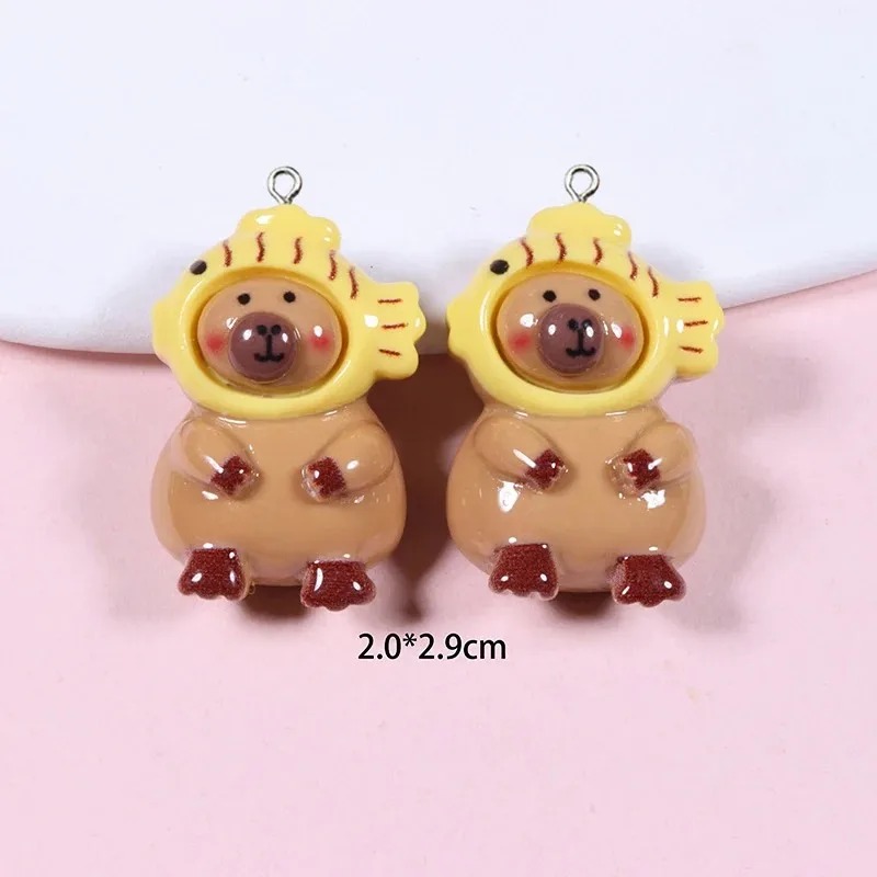 10Pcs Glossy Flatback Capybara - Resin Craft Supplies review and price