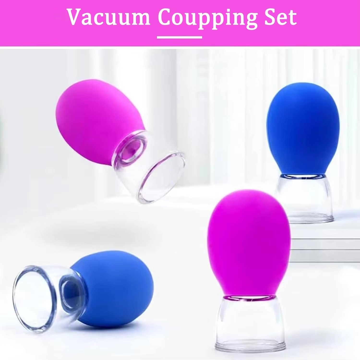 Mini Silicone Facial Cupping V - Vacuum Chamber Small review and price