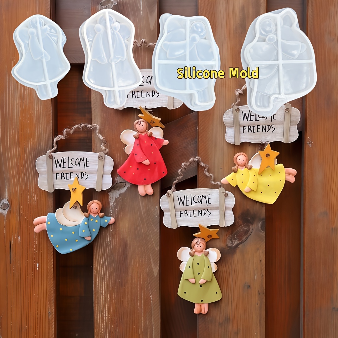 4pcs Angel Pendant Mold, Resin - Resin Craft Ideas review and price