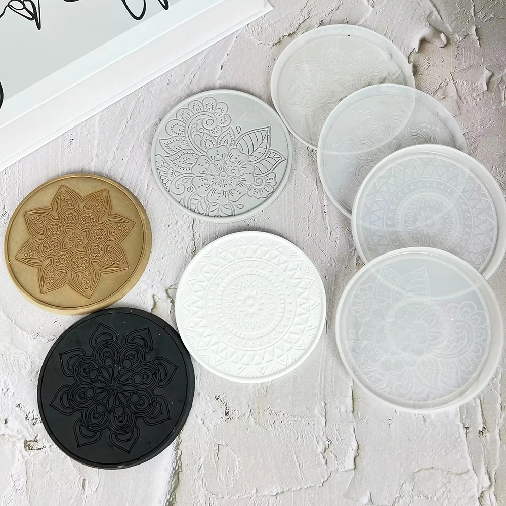 Mandala Round Coaster Resin Si - Coaster Mold Round review and price