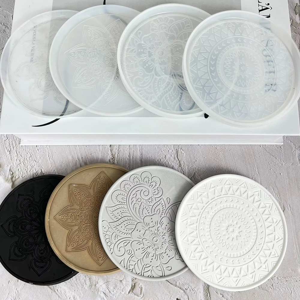 Mandala Round Coaster Resin Si - Coaster Mold Round review and price