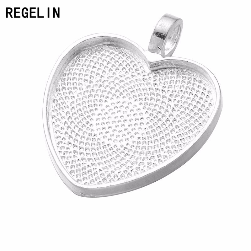 REGELIN Heart Cabochons Settin - Bezels Set Pendant review and price