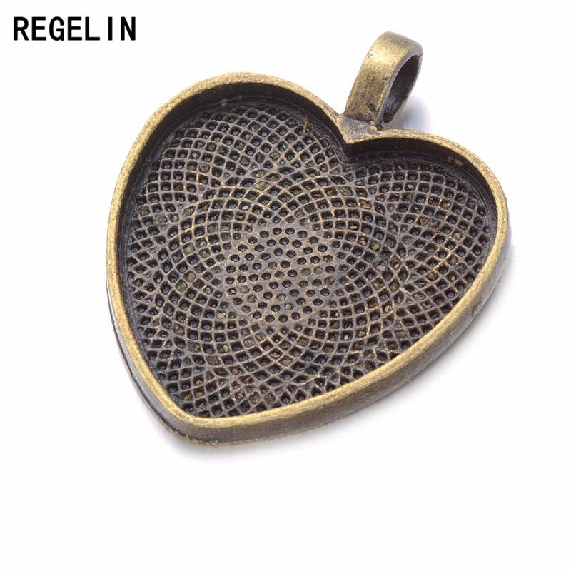 REGELIN Heart Cabochons Settin - Bezels Set Pendant review and price