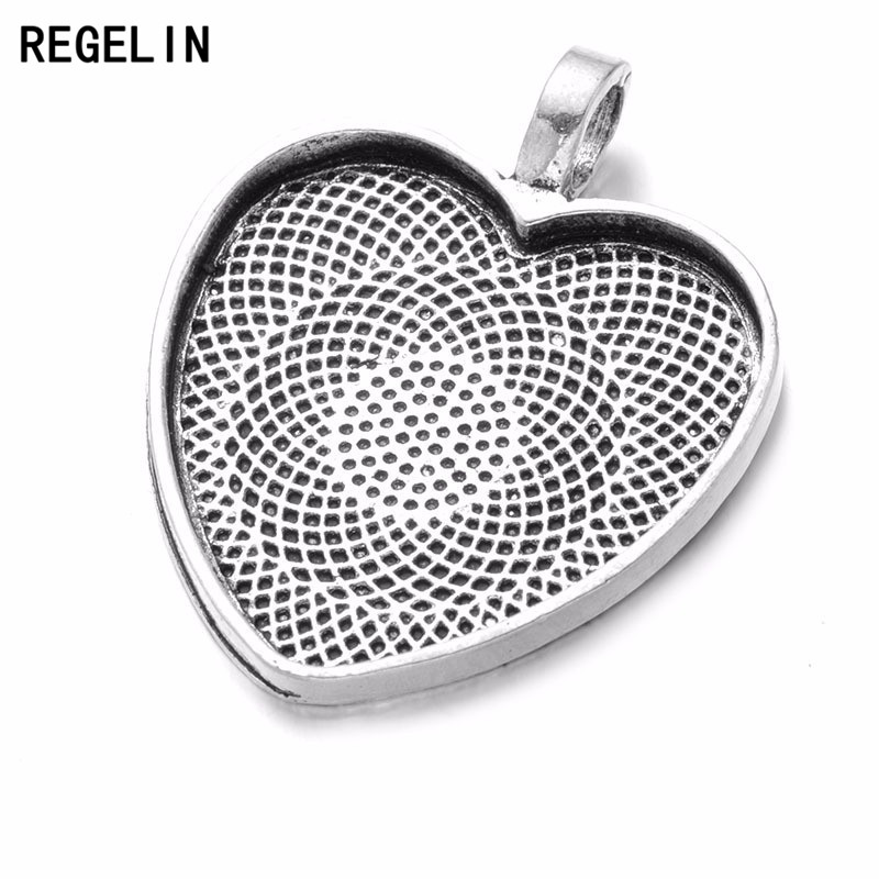 REGELIN Heart Cabochons Settin - Bezels Set Pendant review and price