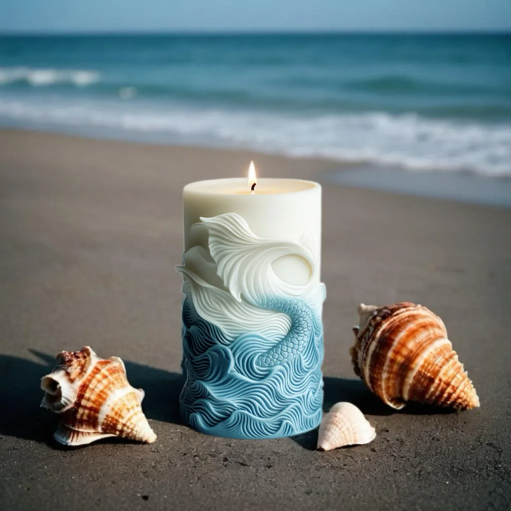2024 ocean wave foam cylindric - Resin Ocean Wave Mold review and price