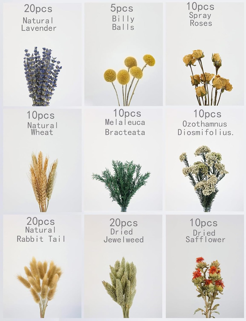 DIY Natural Dried Flower Set W - Dried Flower Bulk review and price