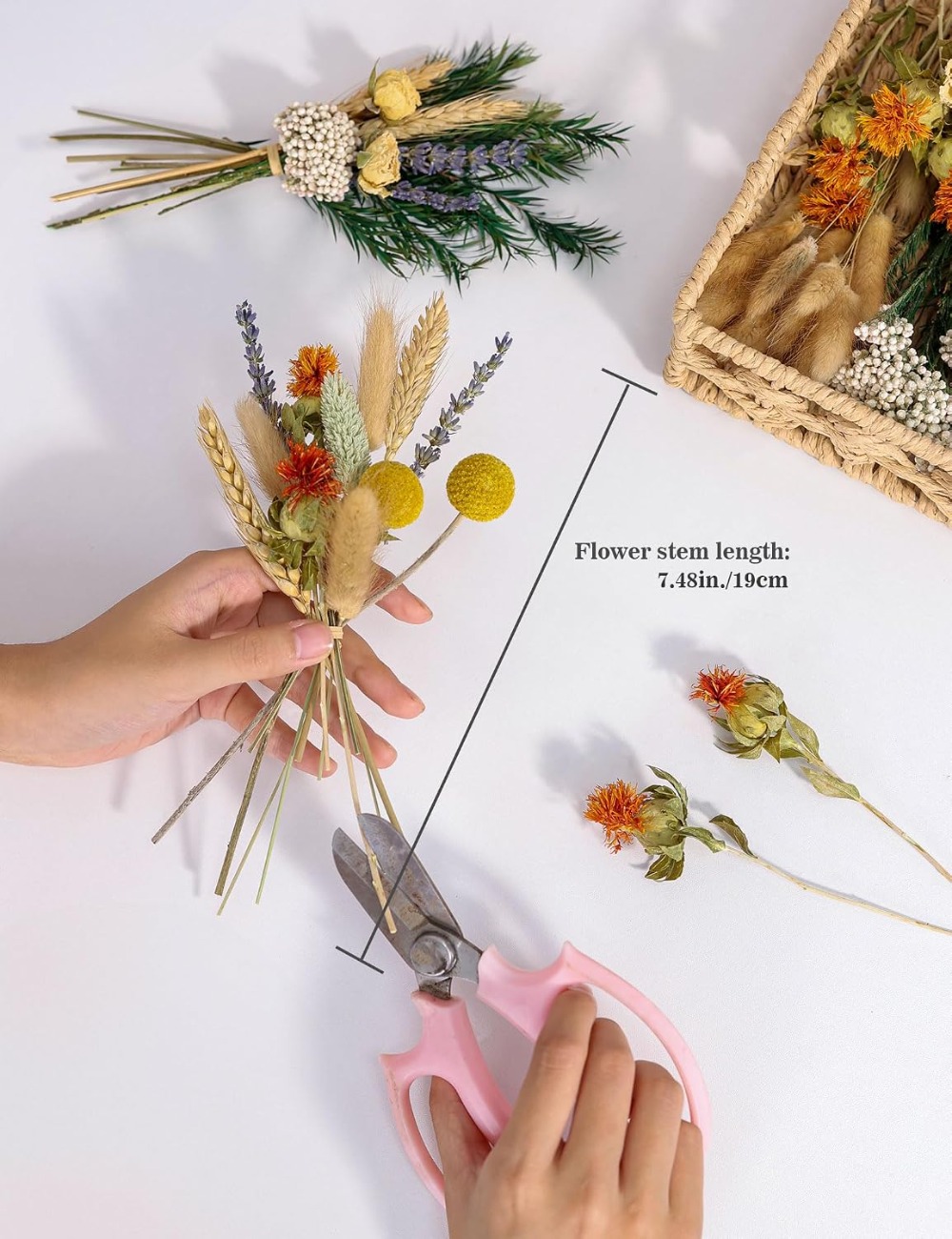 DIY Natural Dried Flower Set W - Dried Flower Bulk review and price