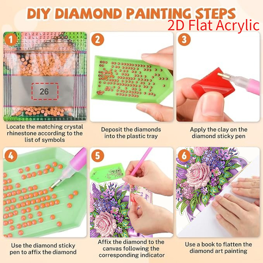2D Flat Acrylic, 5D DIY Diamon - Resin Craft For Beginners review and price