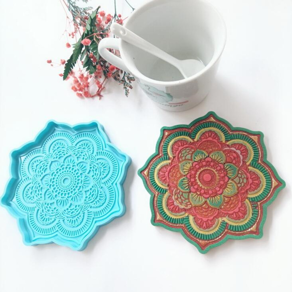 Mandala Coaster Silicone Mold  - Coaster Mold Round review and price