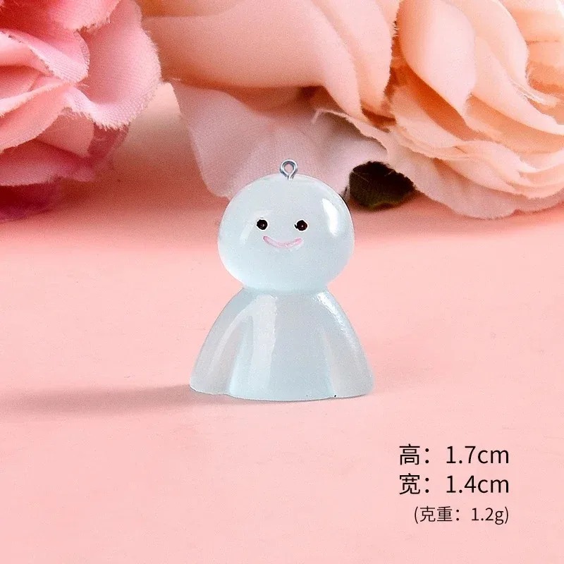 10Pcs Glow In Dark Cartoon Dol - Resin Craft Supplies review and price