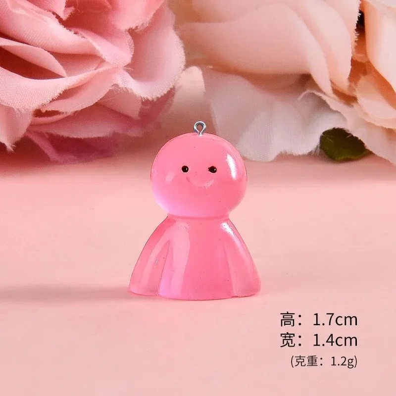 10Pcs Glow In Dark Cartoon Dol - Resin Craft Supplies review and price