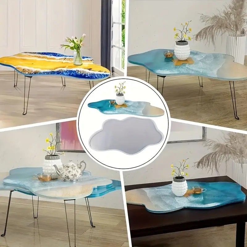 Large 61cm Irregular tray epox - Resin Ocean Wave Mold review and price