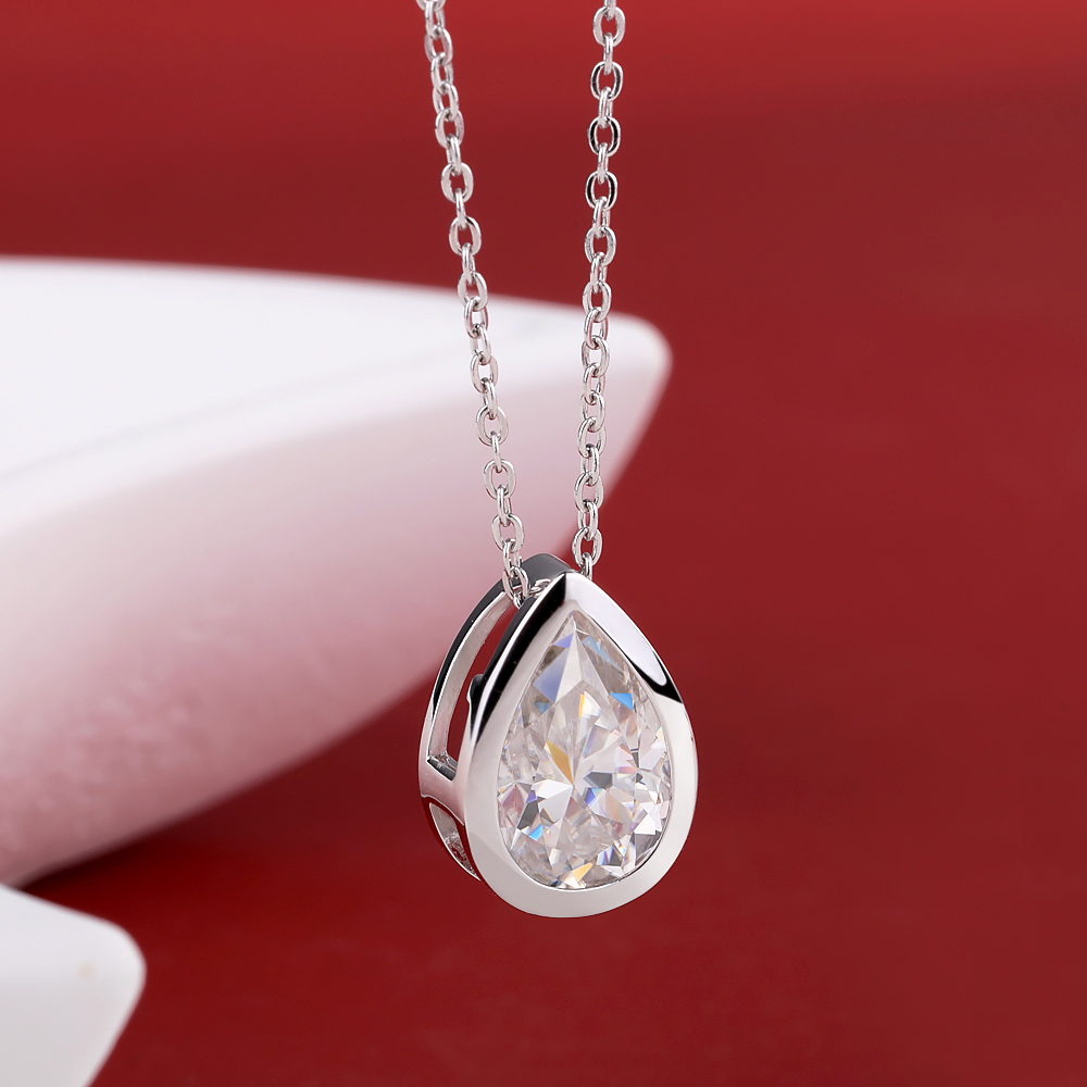 BXINY 4Carat Bezel Set WaterDr - Bezels Set Pendant review and price