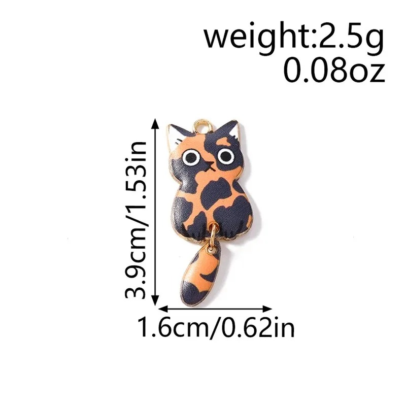 10Pcs 16×39mm Cute Cartoon Cat - Resin Craft Supplies review and price